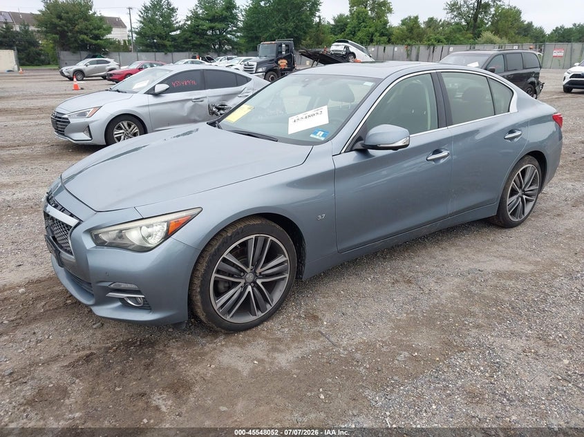 2014 Infiniti Q50, Удар спереду, IAAI, VIN JN1BV7AR8EM682905 — фото 2