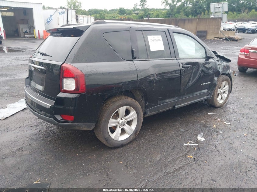 Vin: 1c4njdbb6gd723380, lot: 46046451, jeep compass sport 20164