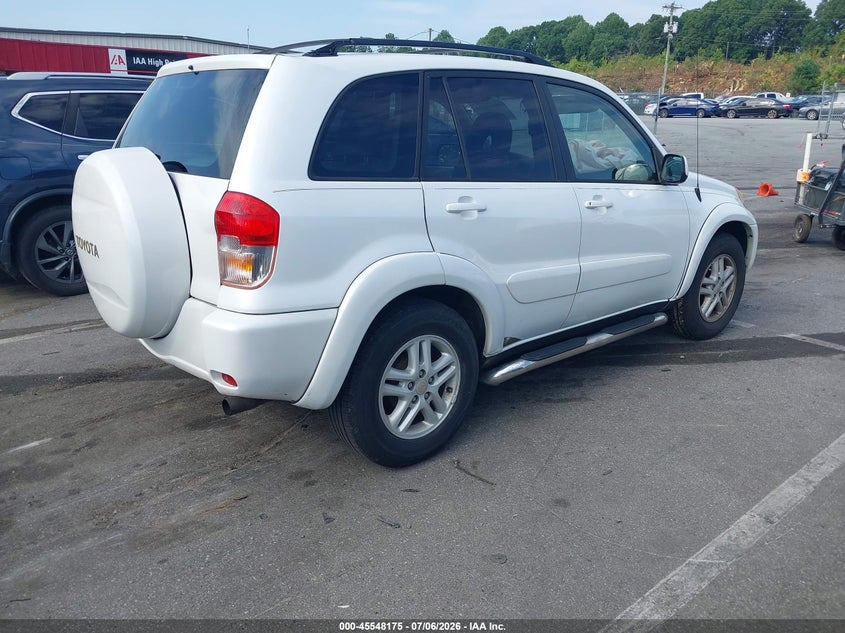 2002 TOYOTA RAV 4 SPORT UTILITY VEHICLE 2.0L I-4 DOHC, VVT, 148HP