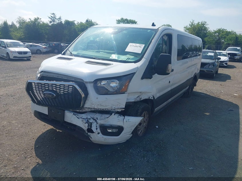 Vin: 1fbax2yg8pka91289, lot: 46046507, ford transit-350 passenger van xl/xlt 20232