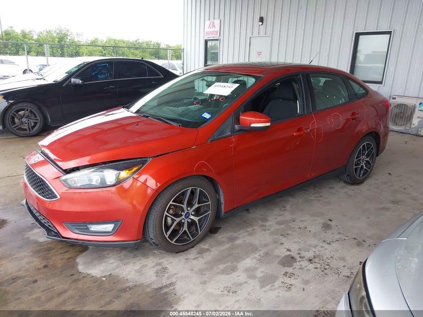 Vin: 1fadp3h21jl284684, lot: 46046556, ford focus sel 20182