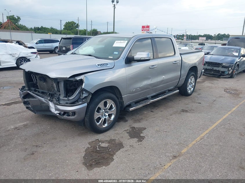 Vin: 1c6rreft7ln180197, lot: 46046664, ram 1500 lone star  4x2 5'7 box 20202