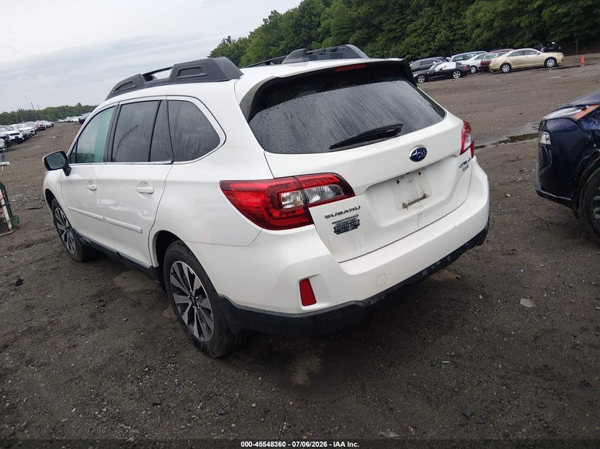 Vin: 4s4bsakc2h3411602, lot: 46046671, subaru outback 2.5i limited 20173