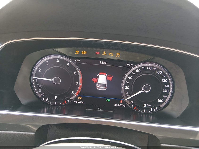 2019 Volkswagen Tiguan 2.0T Se/2.0T Sel/2.0T Sel R-Line/2.0T Sel R-Line Black VIN: 3VV2B7AX8KM033272 Lot: 45548414