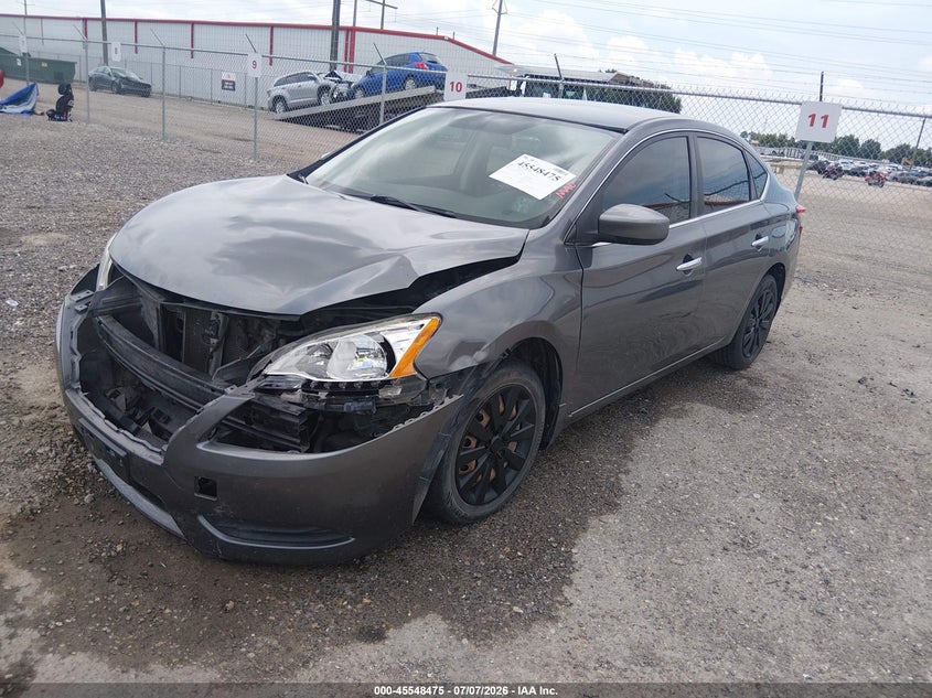 2015 Nissan Sentra, Удар спереду, IAAI, VIN 3N1AB7APXFL650097 — фото 2
