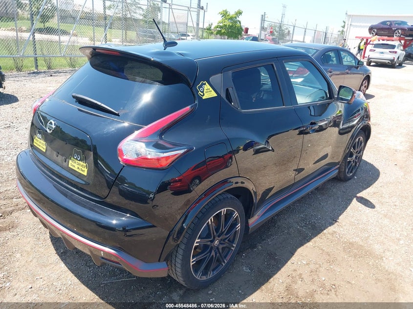Vin: jn8af5mvxft562425, lot: 46046797, nissan juke nismo/s/sl/sv 20154