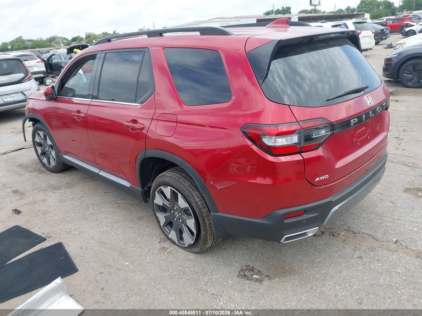 Vin: 5fnyg1h81tb026207, lot: 46046822, honda pilot elite 20263