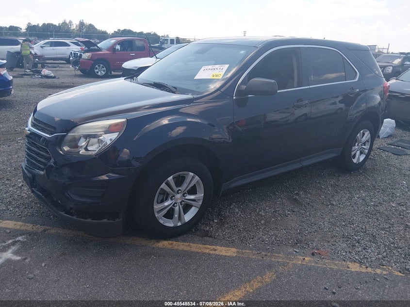 2017 Chevrolet Equinox, Удар спереди, IAAI, VIN 2GNALBEKXH1547737 — фото 2