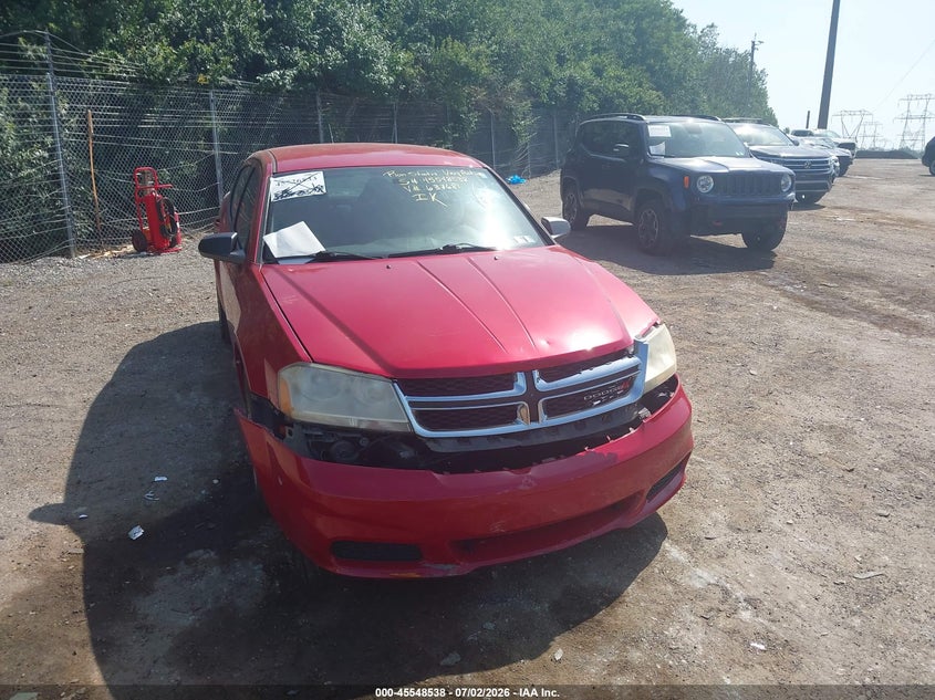 2013 Dodge Avenger Se VIN: 1C3CDZAB7DN637681 Lot: 45548538