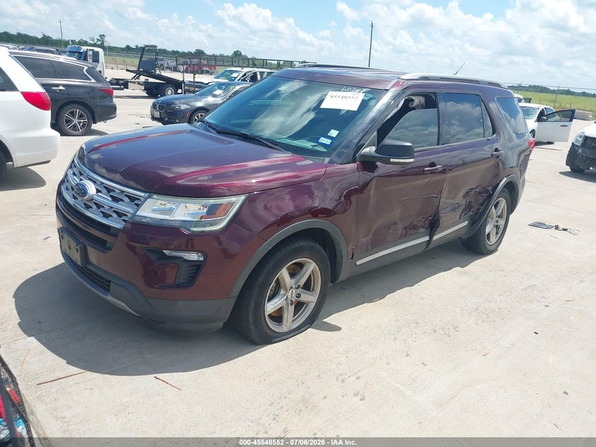 Vin: 1fm5k7d86kga08019, lot: 46046863, ford explorer xlt 20192