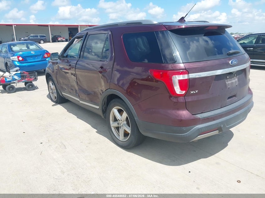Vin: 1fm5k7d86kga08019, lot: 46046863, ford explorer xlt 20193