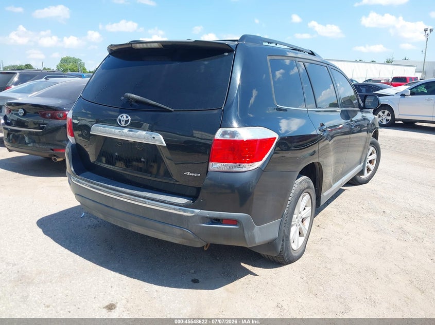 Vin: 5tdbk3eh0cs096118, lot: 46046933, toyota highlander se v6 20124