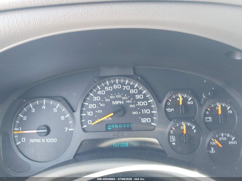 2002 CHEVROLET TRAILBLAZER SPORT UTILITY VEHICLE 4.2L I-6 DOHC, VVT, 270HP