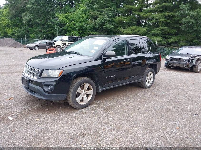 2014 Jeep Compass, Left Side, IAAI, VIN 1C4NJDBB4ED776706 — photo 2