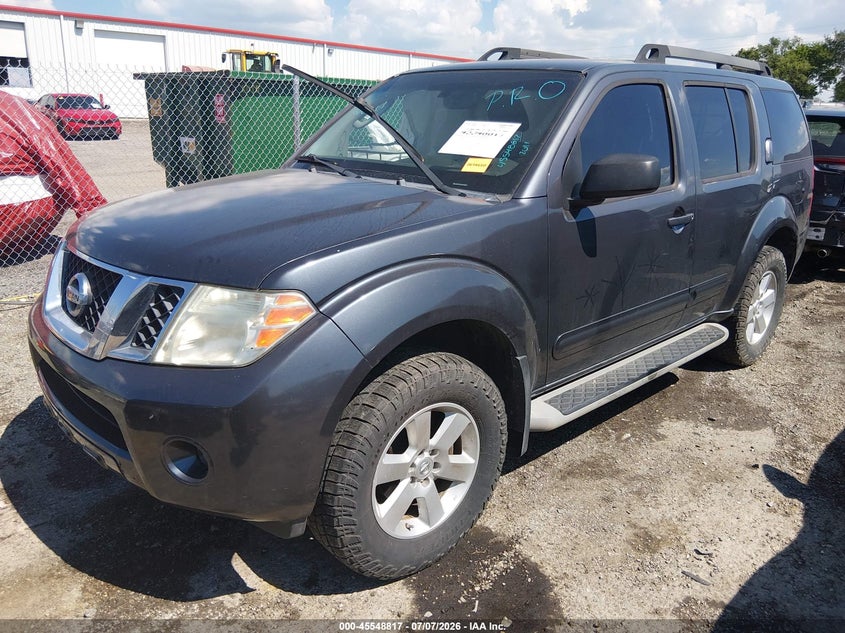 Vin: 5n1ar1nb7bc610629, lot: 46047128, nissan pathfinder sv 20112