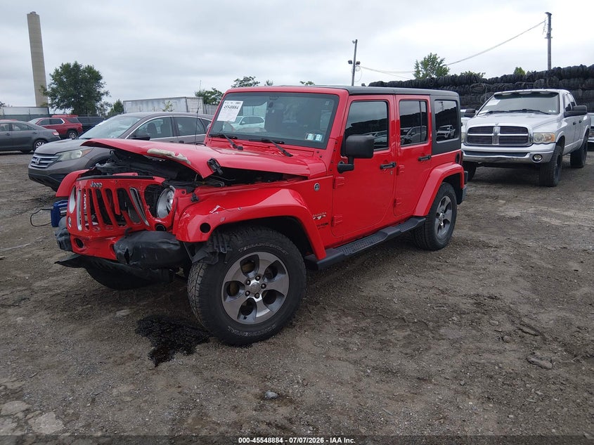 2018 Jeep Wrangler, Front End, IAAI, VIN 1C4BJWEG6JL878255 — photo 2