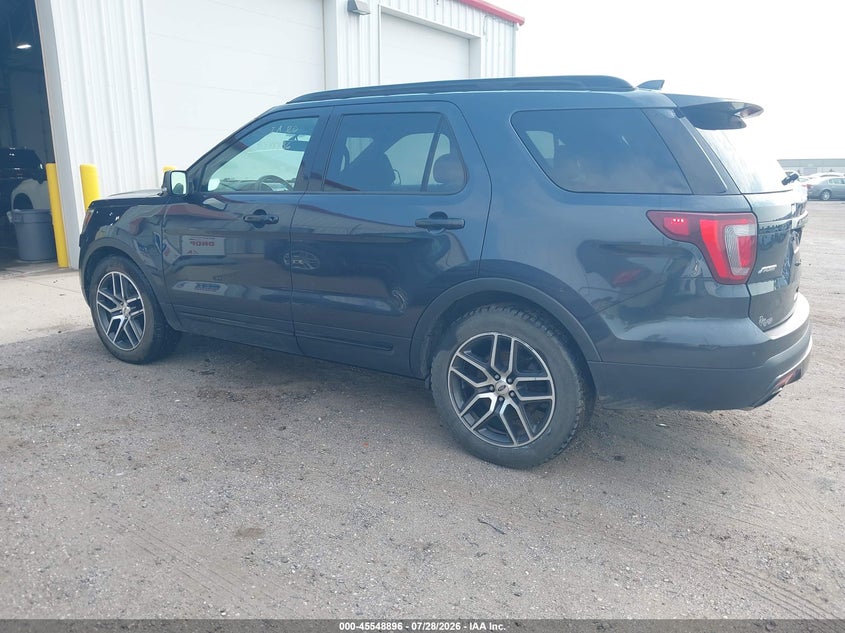 Vin: 1fm5k8gt5hgc66045, lot: 46047207, ford explorer sport 20173