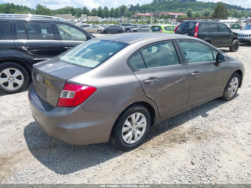 2012 HONDA CIVIC auction photo 4