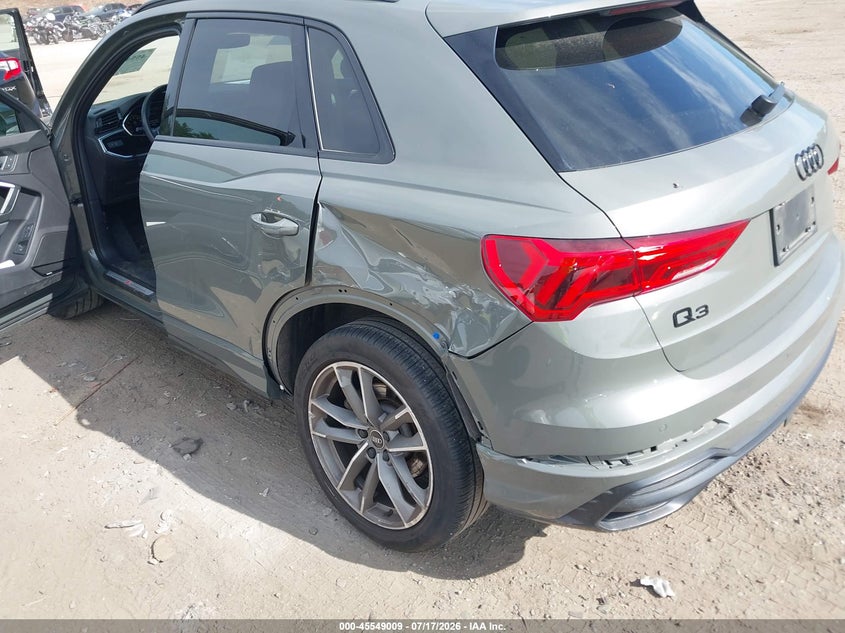 2022 Audi Q3 Premium Plus 45 Tfsi S Line Quattro Tiptronic VIN: WA1EECF39N1052877 Lot: 45549009