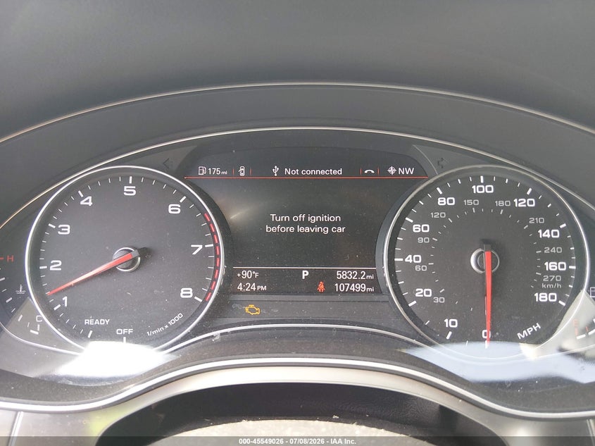 2016 Audi A7 3.0 Prestige VIN: WAU2GAFC4GN000654 Lot: 45549026