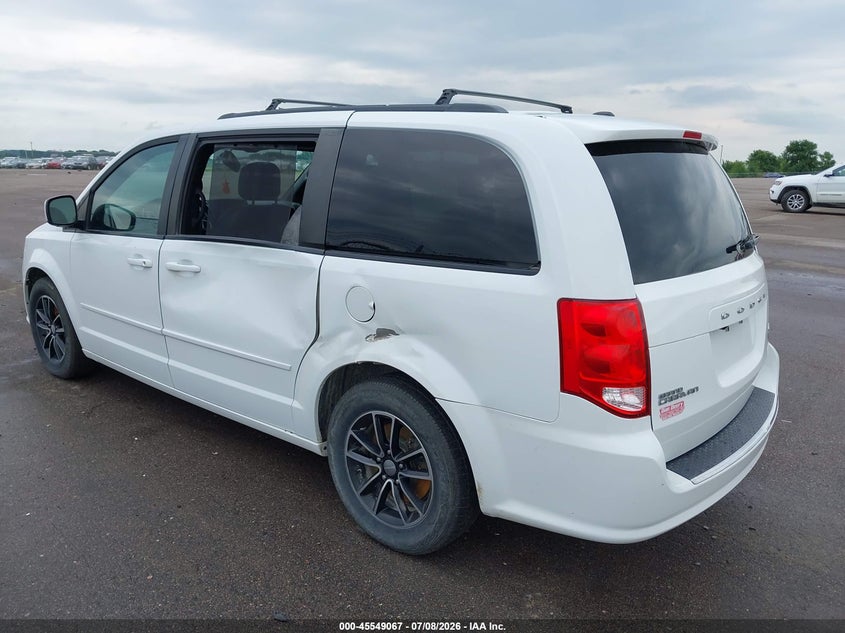 Vin: 2c4rdgeg4hr555237, lot: 46047378, dodge grand caravan gt 20173