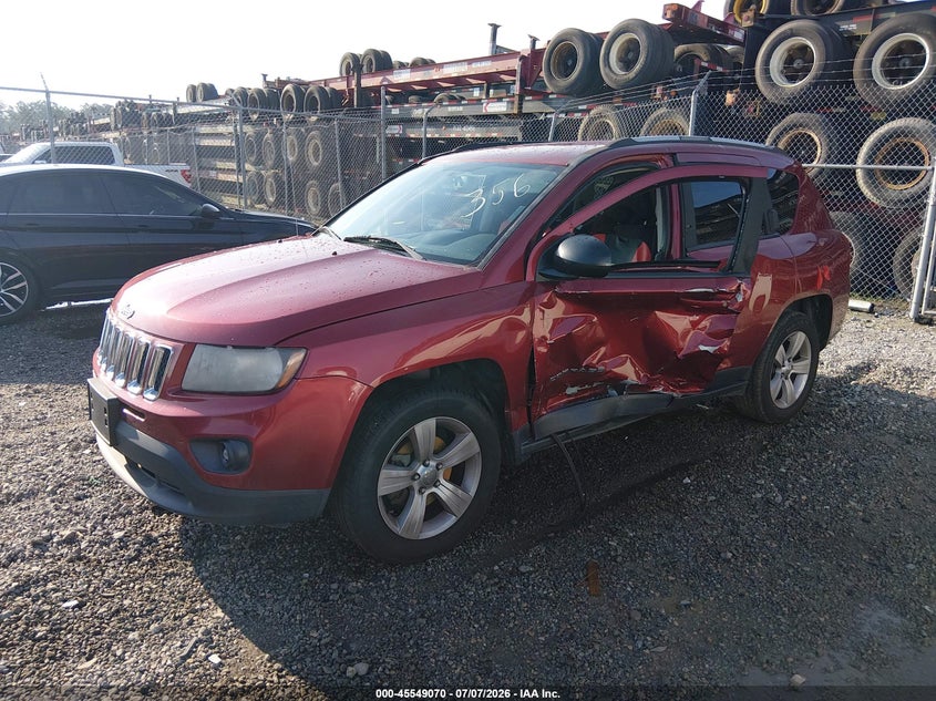 Vin: 1c4njdbb9gd636010, lot: 46047381, jeep compass sport 20162