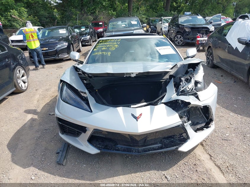 2022 Chevrolet Corvette Stingray Rwd 1Lt VIN: 1G1YA2D40N5122918 Lot: 45549114