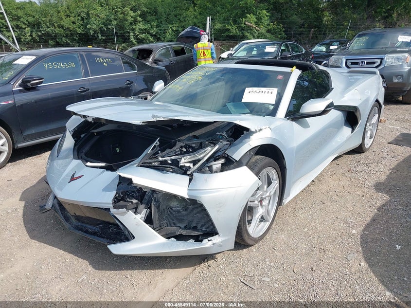 Vin: 1g1ya2d40n5122918, lot: 46047425, chevrolet corvette stingray rwd  1lt 20222