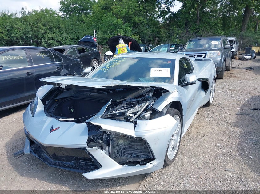 2022 Chevrolet Corvette Stingray Rwd 1Lt VIN: 1G1YA2D40N5122918 Lot: 45549114