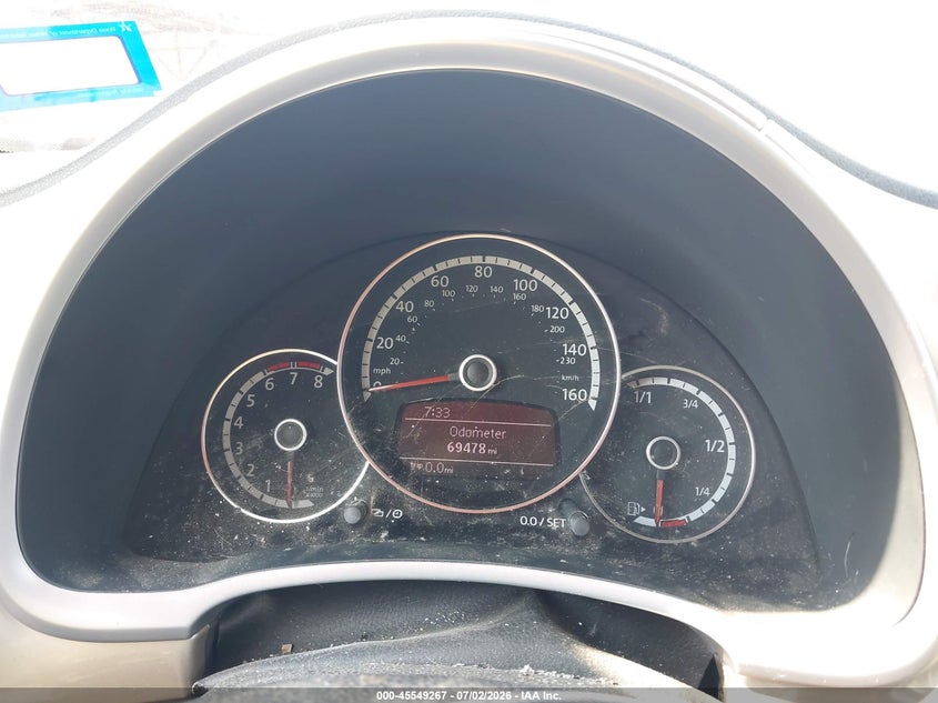 2013 Volkswagen Beetle 2.5L VIN: 3VWJX7AT7DM664507 Lot: 45549267
