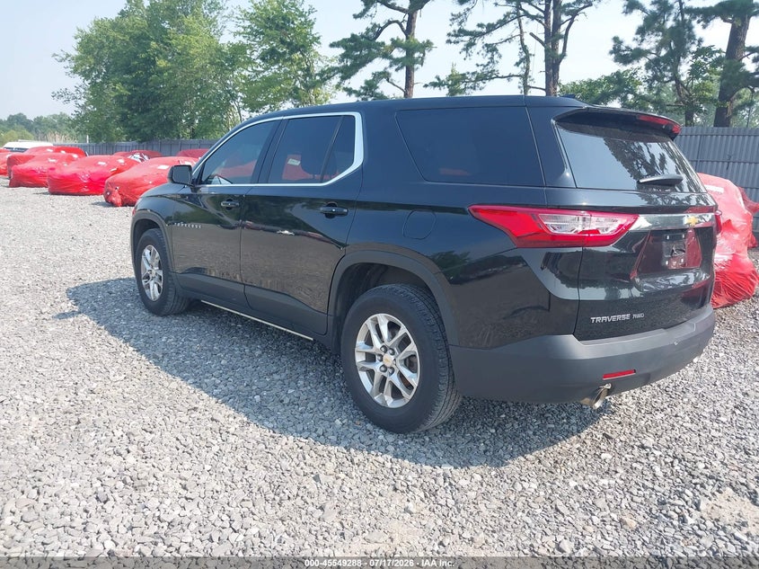 Vin: 1gnevfkw7lj104597, lot: 46047599, chevrolet traverse awd ls 20203
