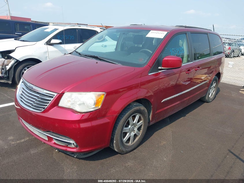 Vin: 2a4rr5dg2br605318, lot: 46047604, chrysler town & country touring 20112
