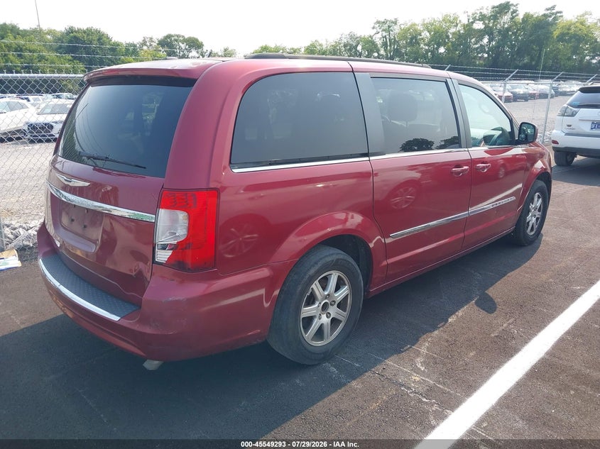 Vin: 2a4rr5dg2br605318, lot: 46047604, chrysler town & country touring 20114