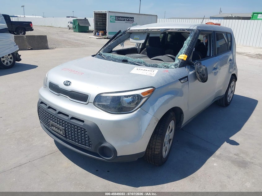 2015 Kia Soul, Переворот, IAAI, VIN KNDJN2A26F7802831 — фото 2