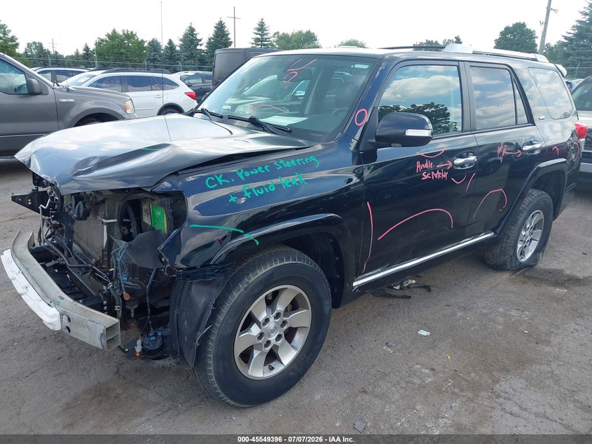 Vin: jtebu5jr5b5075396, lot: 46047707, toyota 4runner sr5 v6 20112