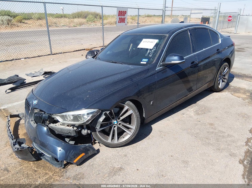Vin: wba8e1c34ha158585, lot: 46047713, bmw 330e iperformance 20172