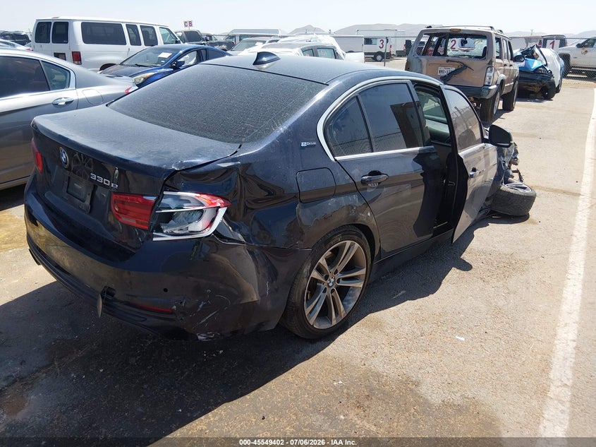 Vin: wba8e1c34ha158585, lot: 46047713, bmw 330e iperformance 20174