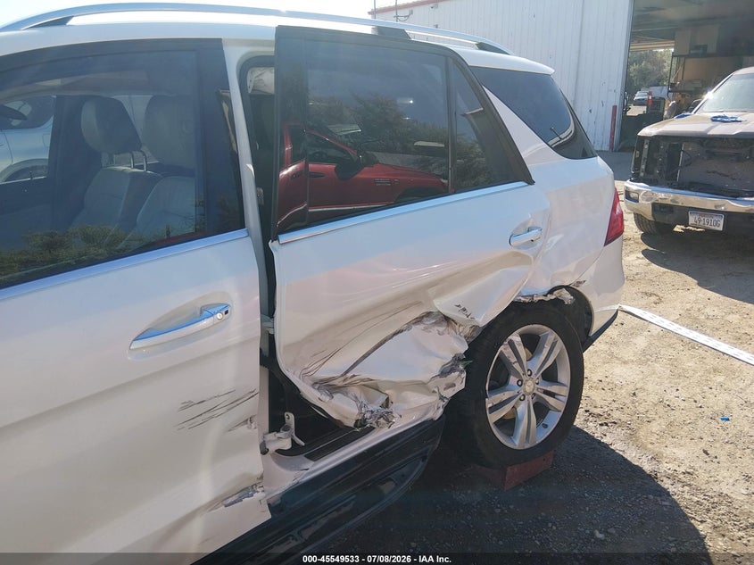 2012 Mercedes-Benz Ml 350 4Matic VIN: 4JGDA5HB4CA018240 Lot: 45549533