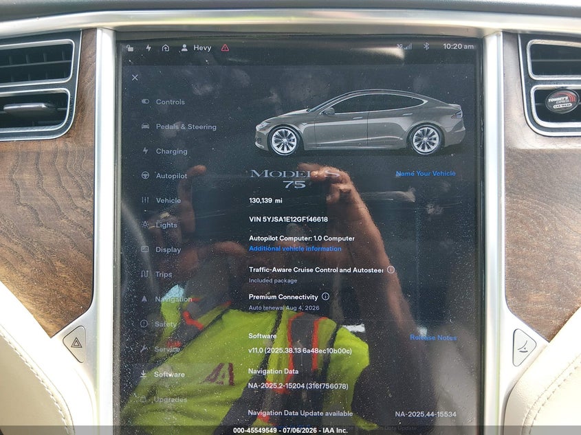 2016 Tesla Model S 60/70/75/85 VIN: 5YJSA1E12GF146618 Lot: 45549549