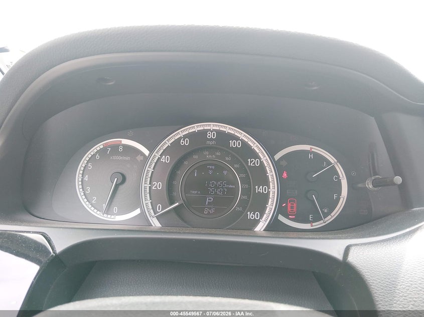 2016 HONDA ACCORD auction photo 7
