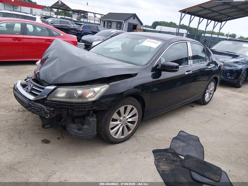 2014 Honda Accord, Повреждение двигателя, IAAI, VIN 1HGCR2F76EA254883 — фото 2