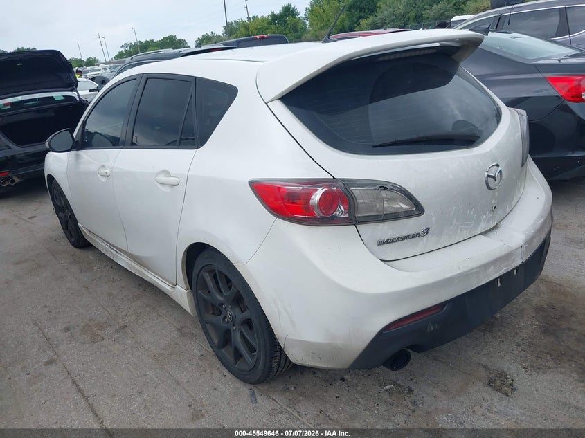 Vin: jm1bl1l42d1826322, lot: 46047957, mazda mazdaspeed3 touring 20133