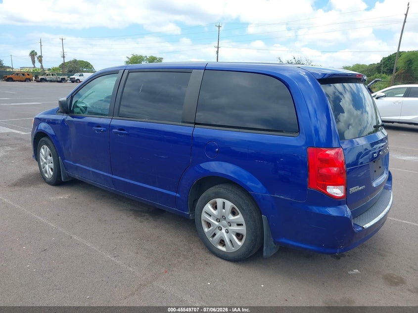 Vin: 2c4rdgbg7jr225456, lot: 46048018, dodge grand caravan se 20183