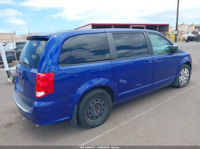 Vin: 2c4rdgbg7jr225456, lot: 46048018, dodge grand caravan se 20184