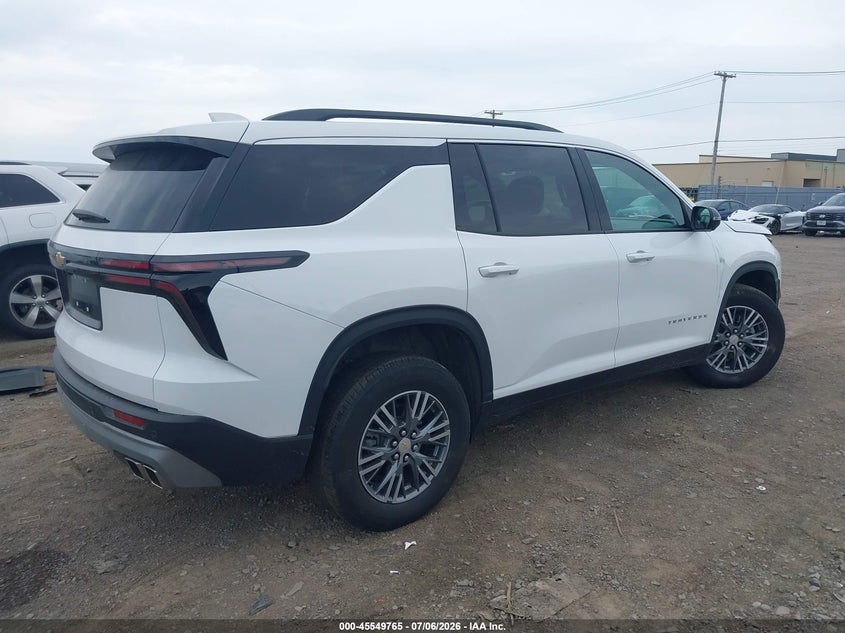 2025 CHEVROLET TRAVERSE SPORT UTILITY VEHICLE 2.5L I-4 DI, DOHC, VVT, TURBO, 328HP