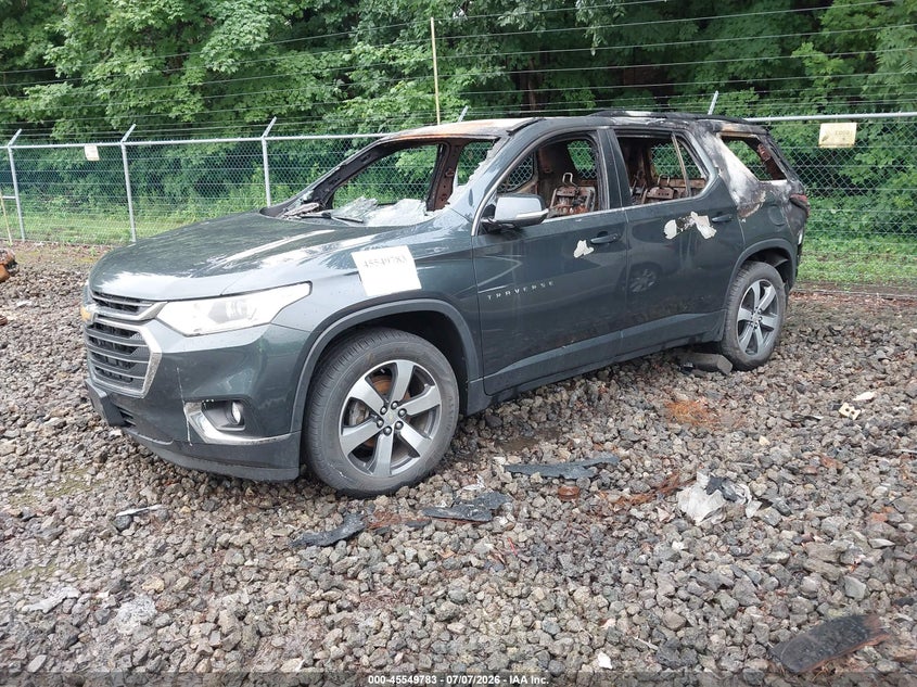 2019 Chevrolet Traverse 3Lt, Interior Burn, IAAI, VIN 1GNERHKW6KJ218069 — photo 2