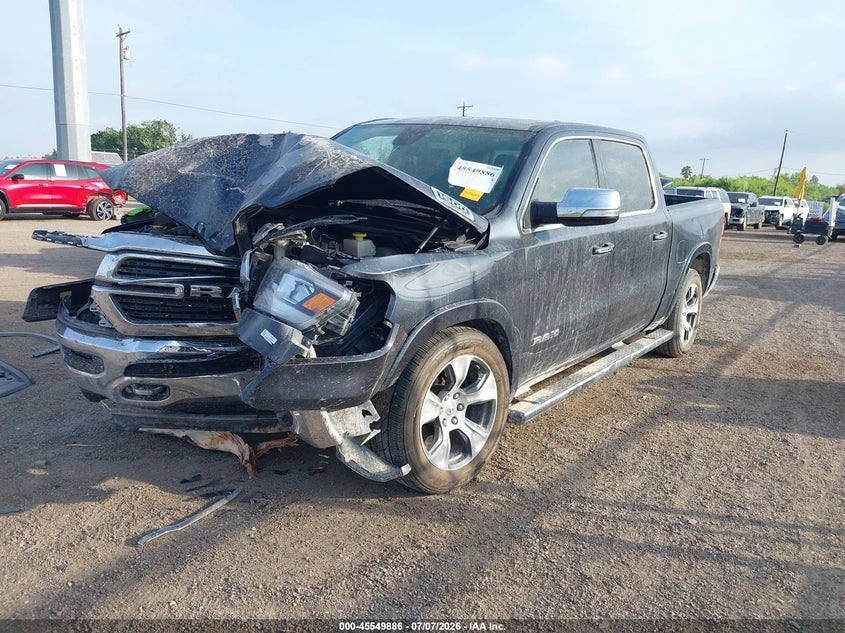 Vin: 1c6srfjt6ln325650, lot: 46048197, ram 1500 laramie  4x4 5'7 box 20202