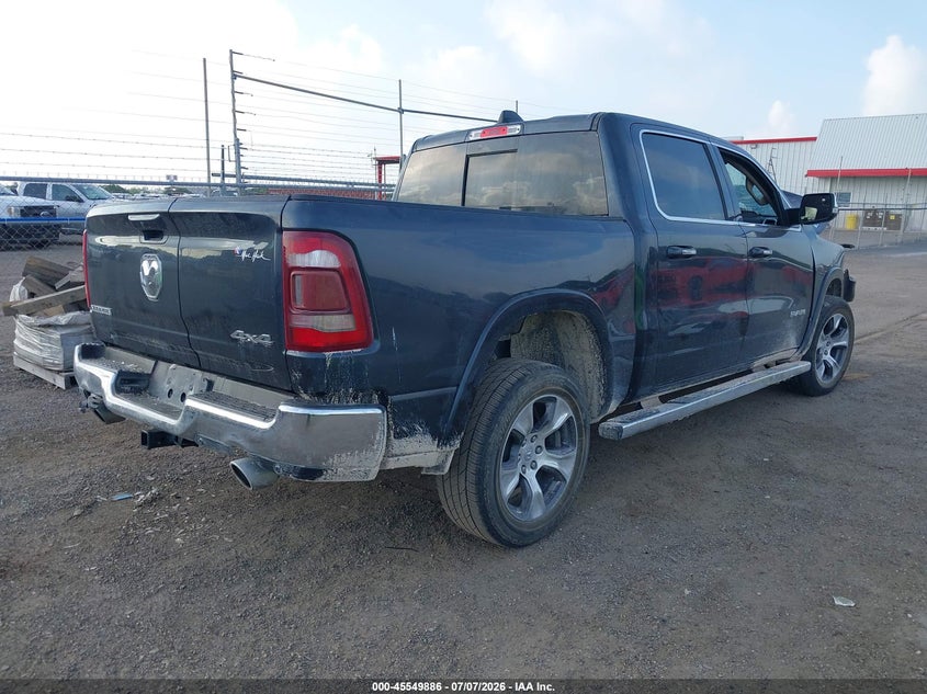 Vin: 1c6srfjt6ln325650, lot: 46048197, ram 1500 laramie  4x4 5'7 box 20204