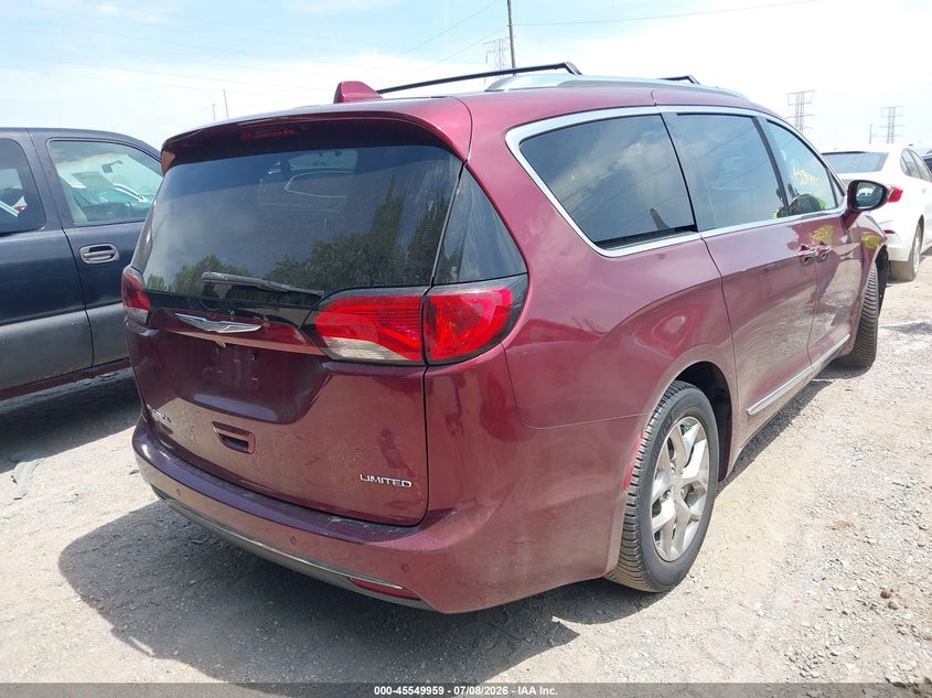 Vin: 2c4rc1gg2hr588766, lot: 46048270, chrysler pacifica limited 20174