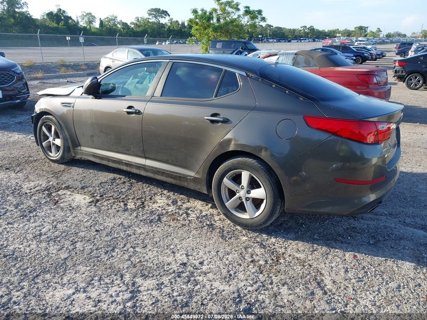 Vin: 5xxgm4a75eg321902, lot: 46048283, kia optima lx 20143